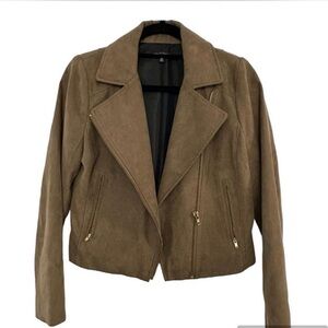 J crew Suede Moto Jacket - Brown